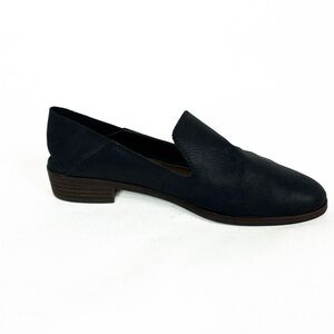 Lucky Brand Womens Cahill Flats Loafers Slip On Black Leather